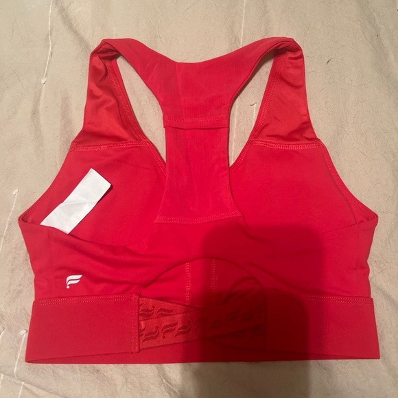 Fabletics Pink Powerhold Bra and Short Set - Picture 3 of 9